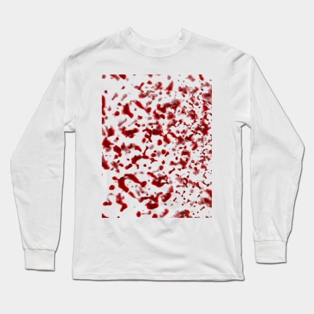 Blood Spatter Long Sleeve T-Shirt by BlakCircleGirl